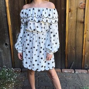 Long sleeve off the shoulder dress
